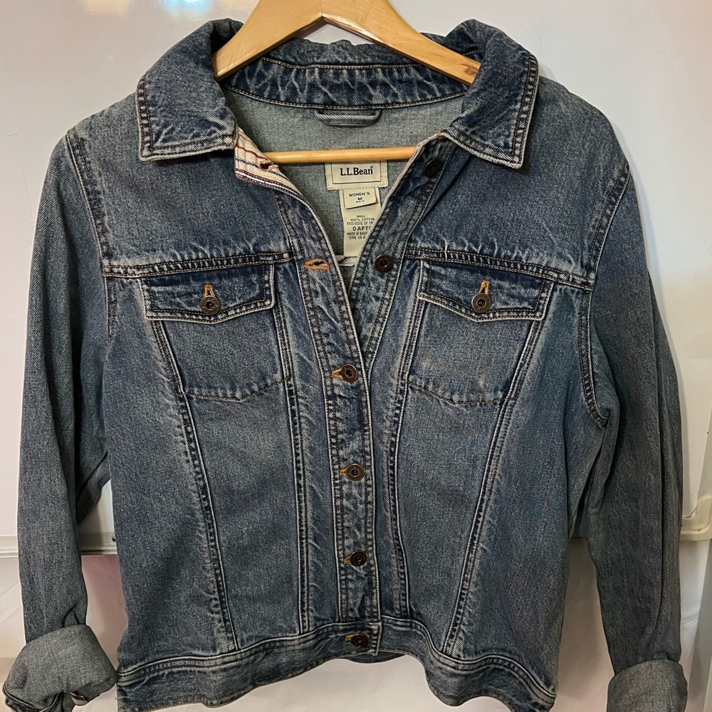 LL Bean Sz M Jean Jacket
